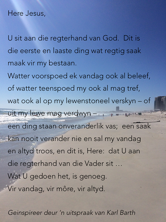 Vir vandag vir more vir altyd